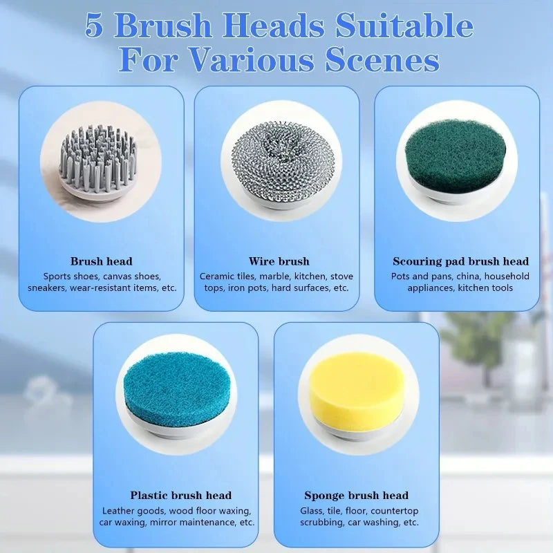 ScrubSmart With 5 Replaceable Brush Heads